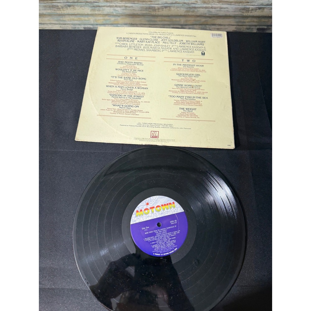 Motown The Big Chill‎ Soundtrack LP 12" Black Excellent 1984 Vinyl 6094ML - Picture 2 of 4